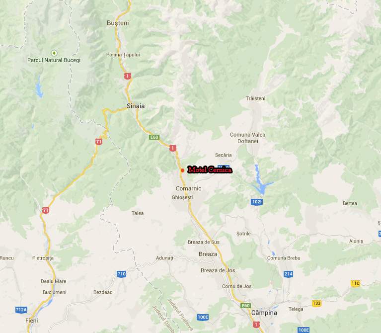 Harta Motel Cernica Comarnic
